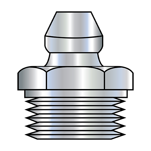 1/418 NPTF & PTF Pipe Thread, 9/16" Hex, Steel Value Fasteners