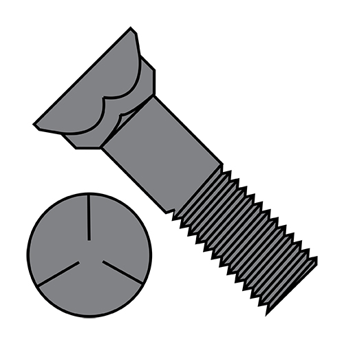 Plow Bolts Value Fasteners steel-grade-8-plow-bolt-1cfr3-1cfr3-grainger