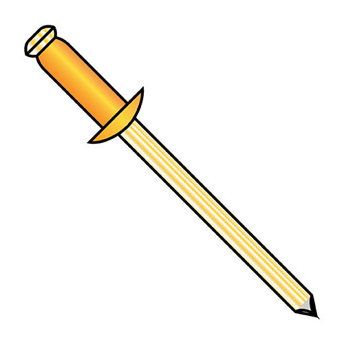 1/8X.06.12 Copper Rivet With Brass Mandrel