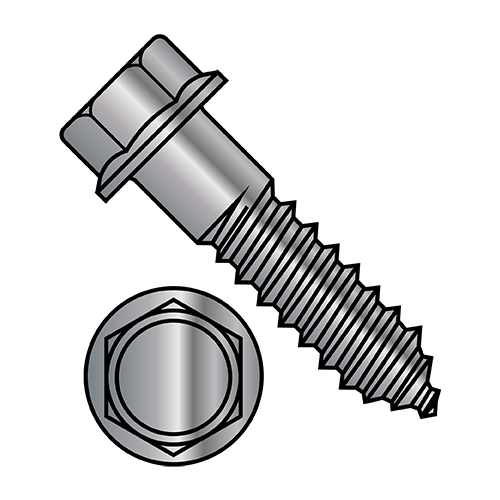 Flange Bolts Serrated Hex Flange Bolts 18-8 Stainless Steel 1/4-20 Select Length
