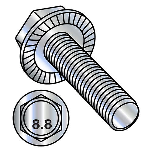 mum.wnw8 M8-1.25X16 Metric Din 6921 Class 8.8 Indent Hex Flanged Washer