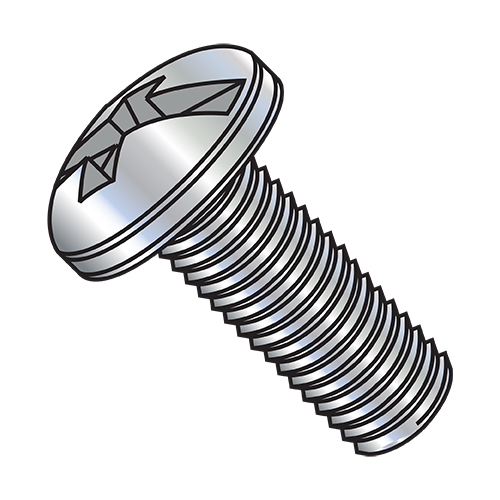 1/420X3/4 Combination (Phil/Slot) Pan Head Machine Screw Fully Value