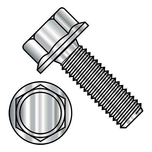 Hex Flange bolt DIN 6921 stainless steel A2 M8X16 to M8X60