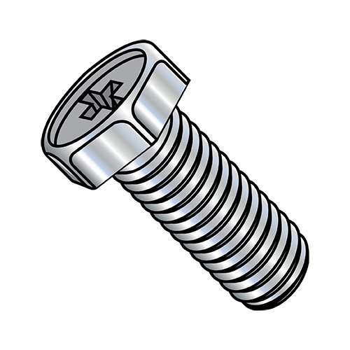10-32 X 1/2" (FT) Fine Thread Machine Screw Hex Head Stainless Steel 18-8-704367