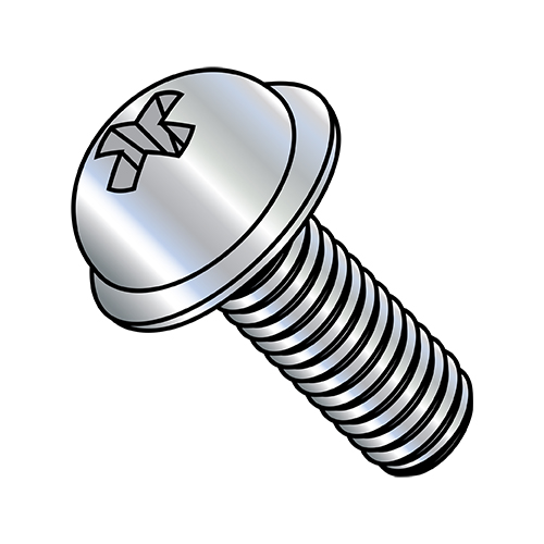 832X1/2 Phillips Round Washer Head Machine Screw Fully Threade Value Fasteners