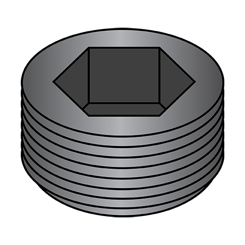3/8 Dry Seal Socket Pipe Plug Plain Value Fasteners