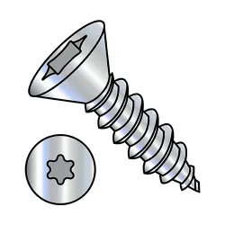 82° Flat Head Six-Lobe Screws Type A, Steel with Zinc Coating 82° Flat Head Screws Type A Type-A Self-Tapping Screws & Sheet Metal Screws