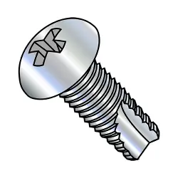 Round Phillips, Steel Zinc Type-23 Thread Cutting Screws