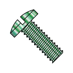 Steel Zinc Green Slotted Binding Undercut Head Machine Screws