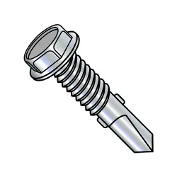Steel Zinc, #4 Pt. w/Wings w/ Machine Screws Thread Wafer Phillips  - TEK® Self-Drilling Screws