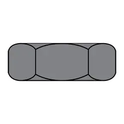 Plain Finish Steel Nuts