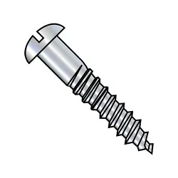 Slotted, Steel Zinc Round Wood Screws