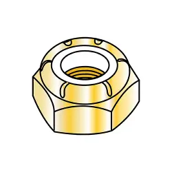Steel Zinc Yellow Fine Light Hex Thin Height Nuts