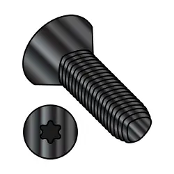 Steel Black Oxide Six-Lobe 82° Flat Taptite®-Alternative, Inch Sizes Thread Rolling Screws