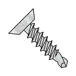 Stl Silver Ruspert--1000 Hr Salt-Spray Rated 82° Flat Ucut Phil  - TEK® Self-Drilling Screws