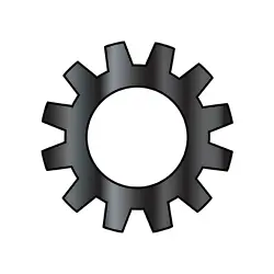 18-8 Black Oxide External Tooth Lock Washers