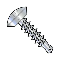 Steel Zinc Oval Phillips Undercut  - TEK® Self-Drilling Screws