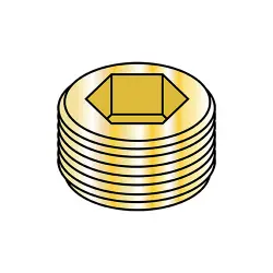 Brass Dry Seal Blue Devil® Brand Pipe Plugs