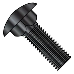 Black Zinc Fully Threaded Low Carbon Steel Carriage Bolts