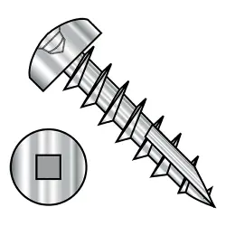 Pan Square w/Type-17 Point, Full Thread, 18-8 SS Pan Deep Thread/Cabinet Screws
