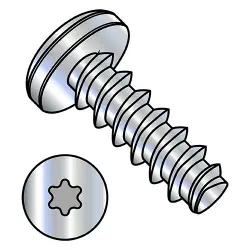 Pan Six-Lobe, Stl Zinc Plas-Fix®45 and Plastite®-Alternate,Metric Thread Rolling Screws