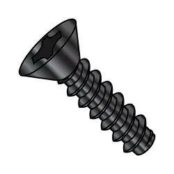 Steel Black Oxide Phillips 82° Flat Type-B Self-Tapping Screws & Sheet Metal Screws