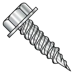 Unslotted, Full Thread, 410 SS Unslotted Hex Washer Self-Piercing Screws