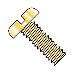 Steel Zinc Yellow Slotted Pan Head Machine Screws