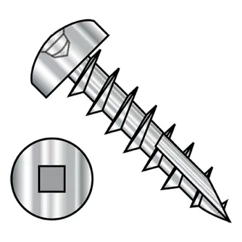 6-13 X 3/4 Square Pan Deep Thread Type 17 Fully Threaded Stainless Steel