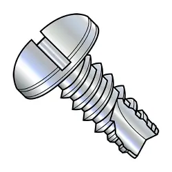 Slotted, Steel Zinc Pan Type-25 Thread Cutting Screws