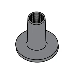 No Projection Round Base Weld Nuts