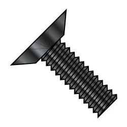 Steel Zinc Black  Flat Ucut Machine Screws