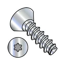 Six-Lobe, Steel Zinc 82° Flat Ucut Plastite®-Alternative, Inch Sizes Thread Rolling Screws