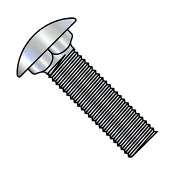 1/4-20X1 1/4  Carriage Bolt Short Neck Full Thread Zinc