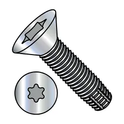 Steel Zinc Six-Lobe 82° Flat Type-F Thread Cutting Screws