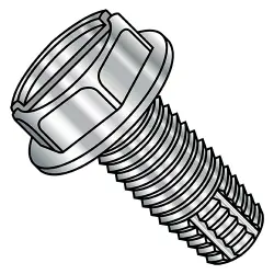 Slotted, 410 Stainless Hex Washer Type-F Stainless Steel Thread-Cutting Screws