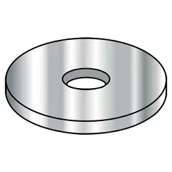 Wide, Made in USA Type-B Flat, 300-series Stainless Steel Washers