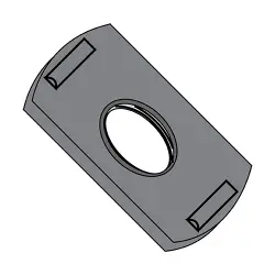 Ribbed Projection No Projections, Offset Hole Tab Weld Nuts