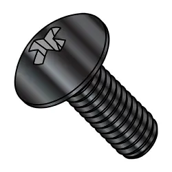 Phillips Full Contour Truss Machine Screws 18-8 SS w/Black Oxide