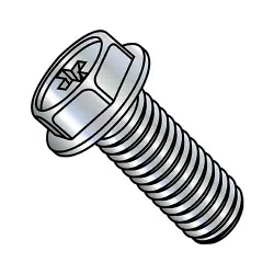 Steel Zinc Phillips Hex Washer Head Machine Screws