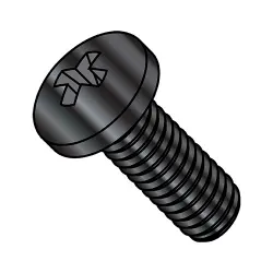 Steel Black Oxide Phillips Pan Head Machine Screws
