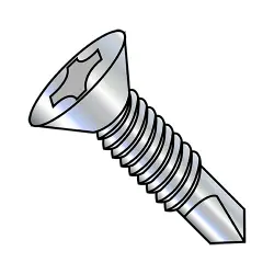 Phillips Self-Drilling Screws with MS Threads w/ Machine Screws Thread Phillips 82° Flat  - TEK® Self-Drilling Screws