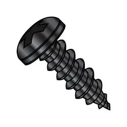 Steel Black Oxide Phillips Pan Type-A Self-Tapping Screws & Sheet Metal Screws