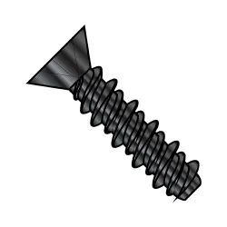 Steel Black Oxide Phillips 82° Flat High-Low Self-Tapping Screws & Sheet Metal Screws