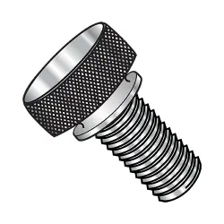 18-8 Stainless Knurled, w/ Washer Face Thumb Screws