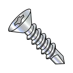 Steel Zinc Phillips 82° Flat  - TEK® Self-Drilling Screws