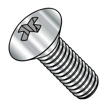 M4-0.7X12  Din 966 Metric Phillips Oval Machine Screw Full Thread A2 Stainless Steel