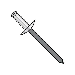 Large Head Aluminum Body Steel Mandrel Rivets