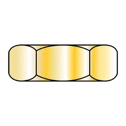 Steel Cad Yellow Coarse MS35649 Hex M/S Nuts
