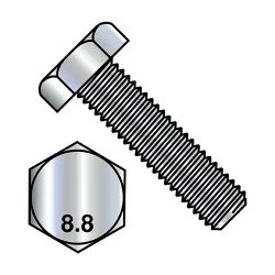 DIN 933 Cl 8.8 Full Thrd Stl Z Hex Cap Screws
